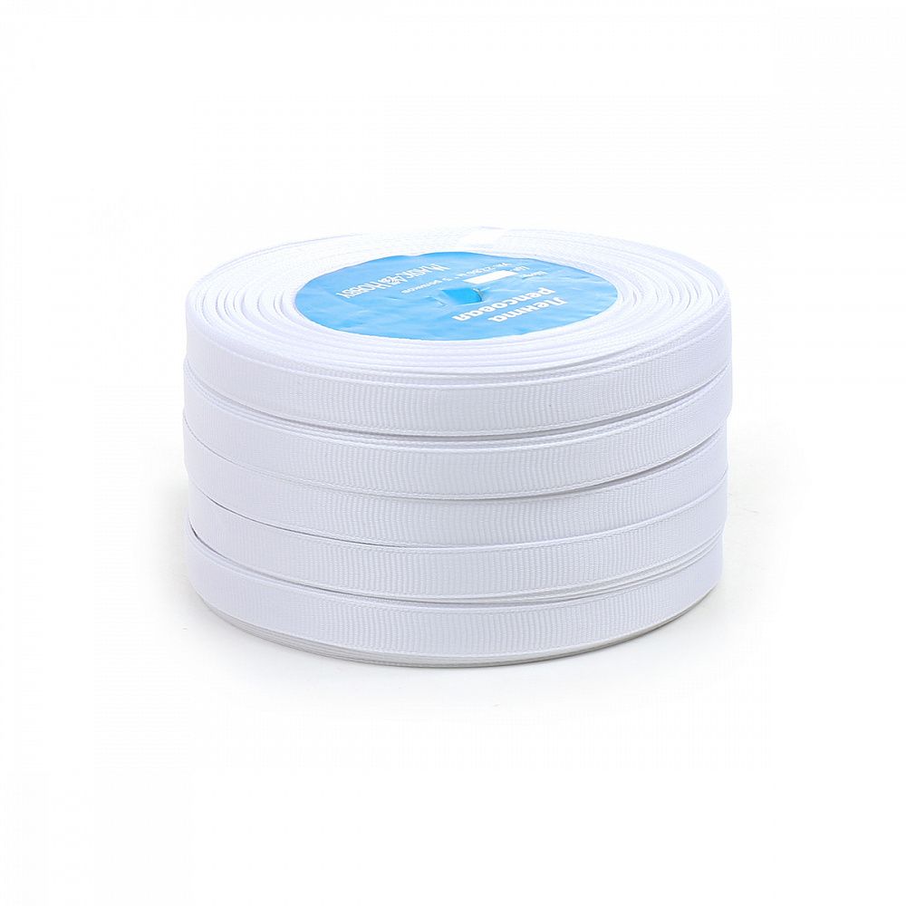 Лента репсовая (в рубчик) 12.0 мм цв. 029 белый 5 шт по 22.86м (±1м)