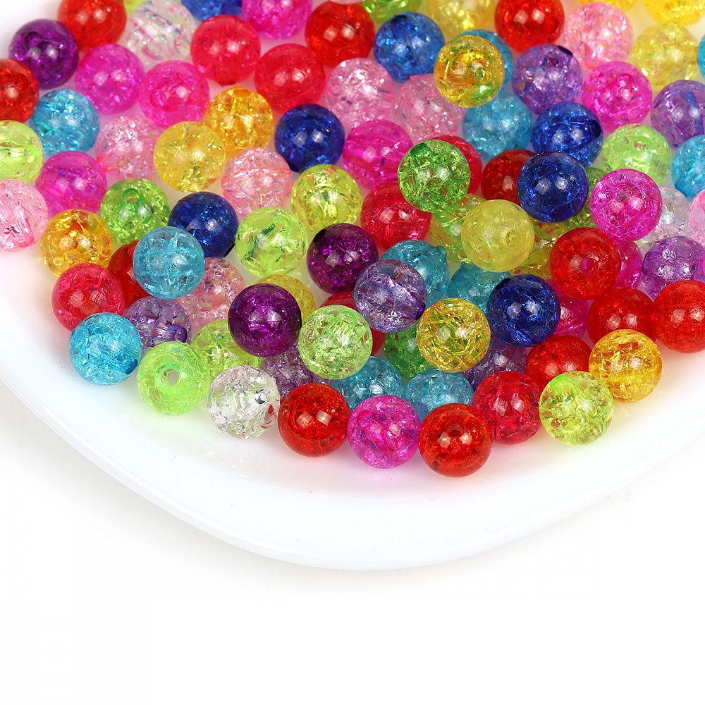 Бусины пластик ⌀10 мм, 500 г, MG3247 микс, Magic4Hobby