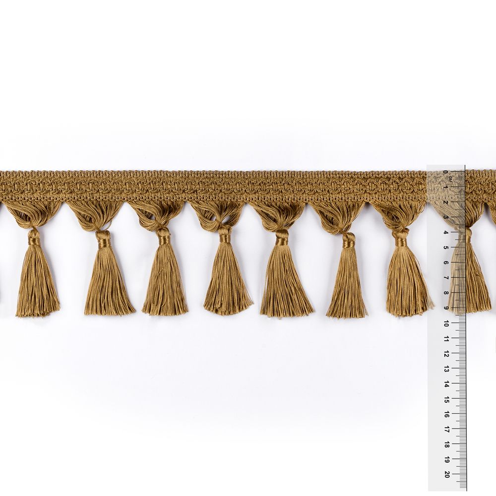 Бахрома отделочная 95.0 мм / 25 метров, с кистями, 253 песочный, Gamma 2030