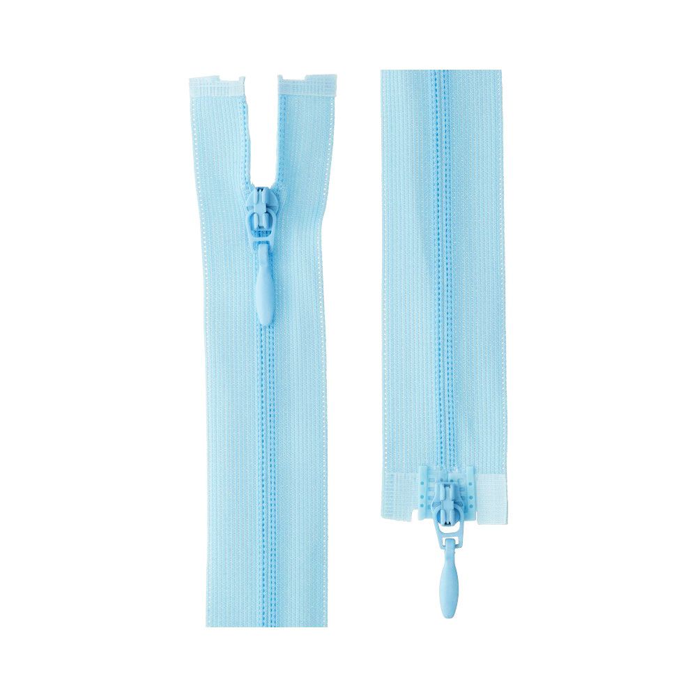 Молния спираль потайная плательная Т3 (3 мм) 2 зам., разъем., 30 см, 177 св.голубой, G103L2 Gamma, 10 шт