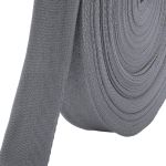 Тесьма (лента) киперная 40 мм / 50 метров, 13 г/м, 100% полиэфир, 15 серый