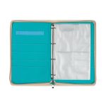 Органайзер для спиц и крючков кожзаменитель 34х21х3 см, 01 бирюза, Gamma OGN-03