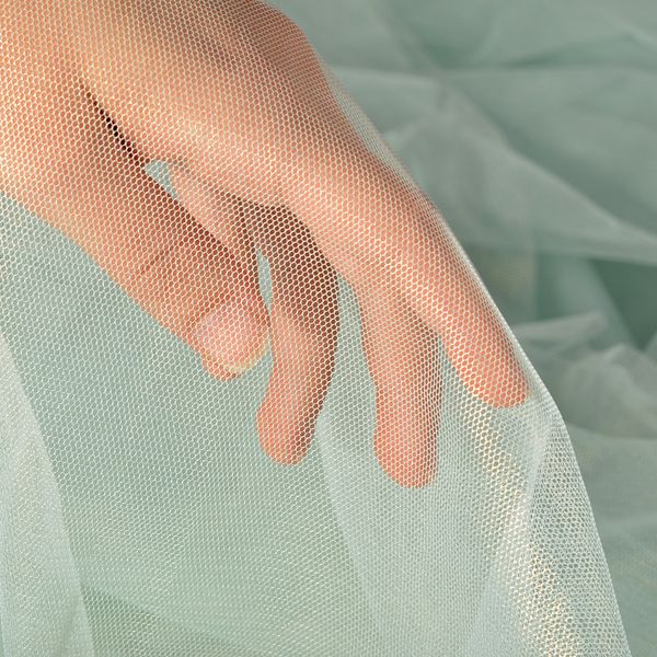 Фатин перламутровый 150 см / 15 метров, T538-90, цв.мята