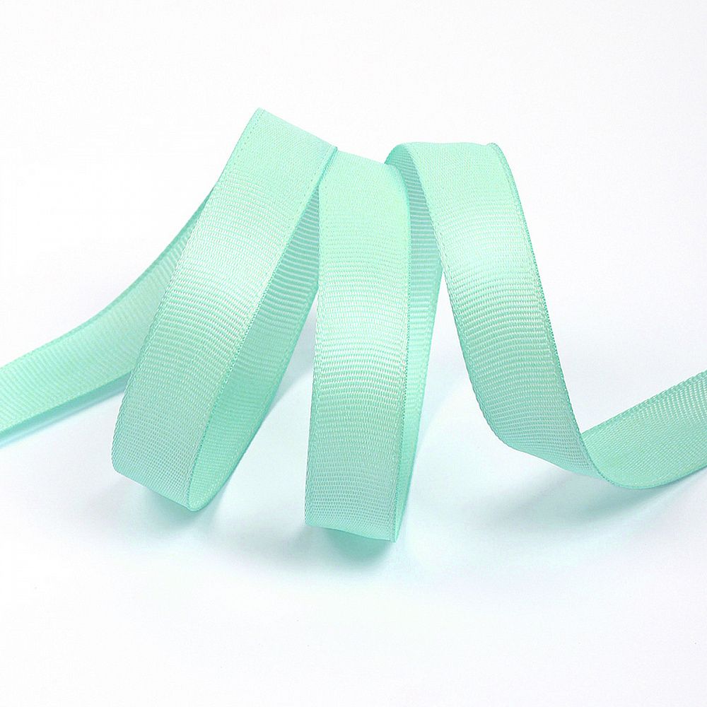 Лента репсовая (в рубчик) 15.0 мм / 22.8±1 метра, F199 мятный, Magic4Hobby