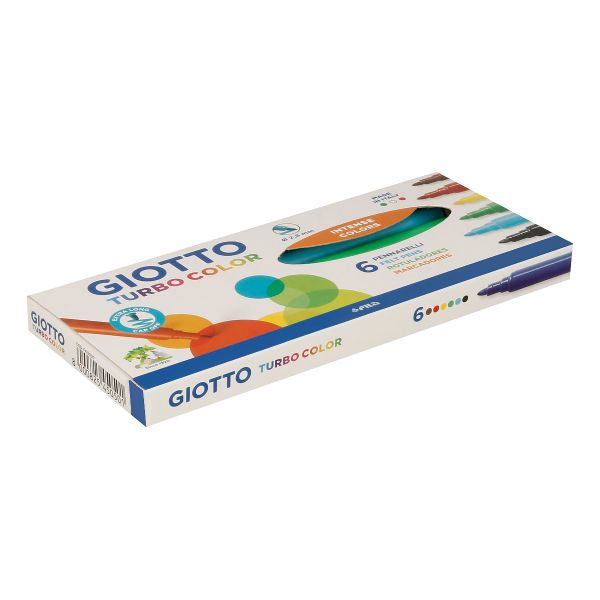 Набор фломастеров 6 цв, Turbocolor, Giotto F415000