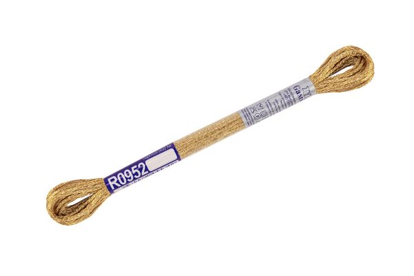 Мулине Gamma вискоза 100%, цв.R0952 т.бежевый, 12 мотков по 8 метров