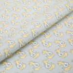 Ткань для пэчворка Peppy Молочные сны фланель, отрез 100х110 см, 175 г/м², МС-03 серый, Peppy