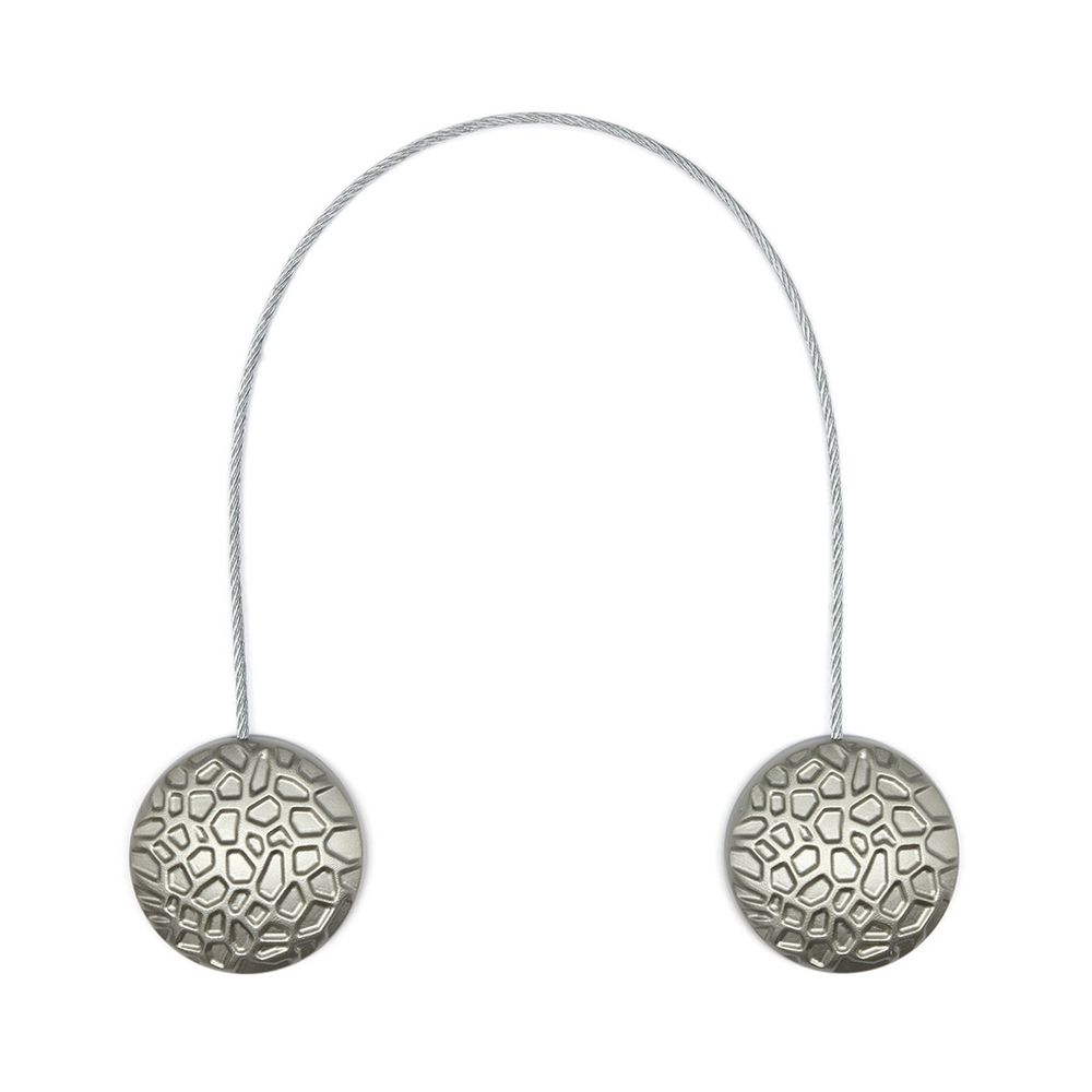 Магнитные клипсы для штор "Сота" с тросом, 30см ⌀35, 27, 10 шт