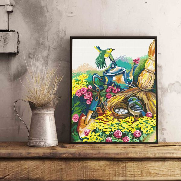 Алмазная (кристальная) мозаика Фрея, Лесные трели, 40х50 см