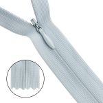 Молния потайная (скрытая) Т3 (3 мм) 1 зам., н/раз., 50 см, серо-голубой, 31281 / 50, 10 шт