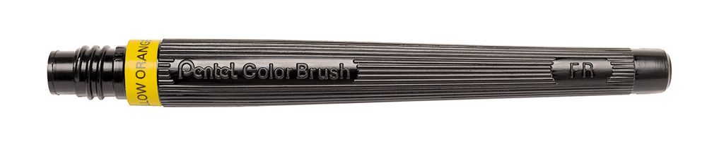 Картридж сменный для кисти с краской Pentel Colour Brush GFL кисть/круглое тонкое, FR-140X желто-оранжевый