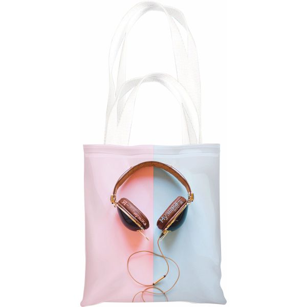 Сумка-шоппер Музыка 34x39 см,1 отд., ручки длинные+короткие, полноцветная печать, LAMARK09