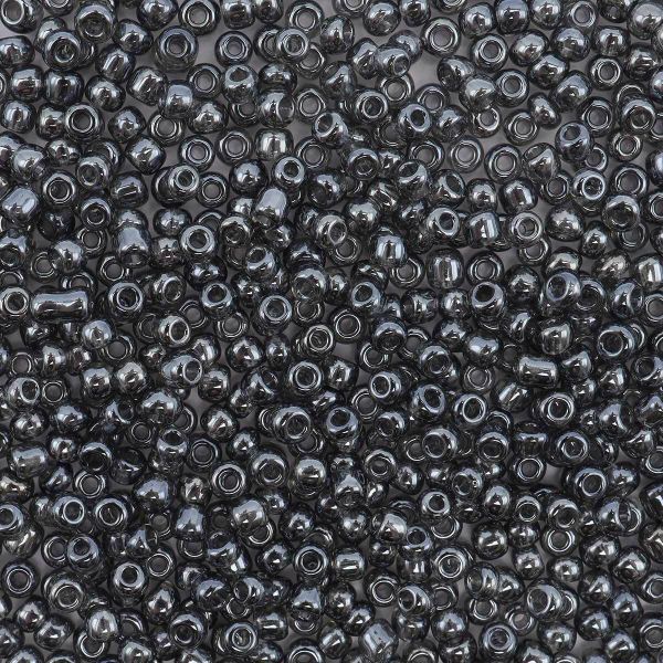 Бисер Astra&Craft 11/0 (2.1 мм), 200 г (10х20 г), цв. 112 серый/прозрачный, глянцевый