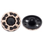 Пуговицы на ножке 28L=18 мм, металл, GD.Black (золото-черный), 10 шт, MP13