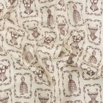 Ткань для пэчворка Peppy Век моды, отрез 50х55 см, 146 г/м², ВМ-18 бежевый, Peppy
