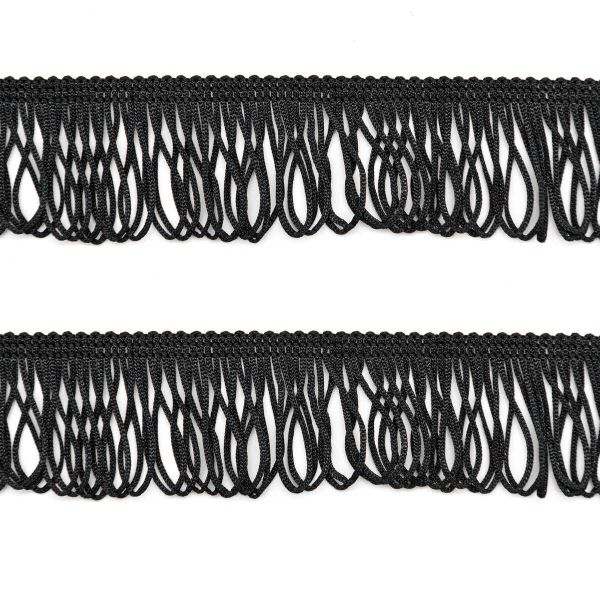 Бахрома отделочная 35.0 мм / 25 метров, цв.115 черный