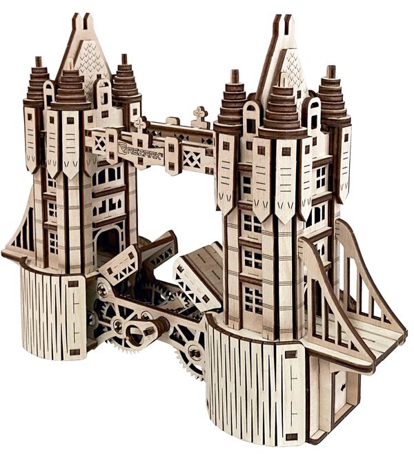 Пазл 3D, серия Механика 263 элемент, Разводной мост, Rezark MGR-9