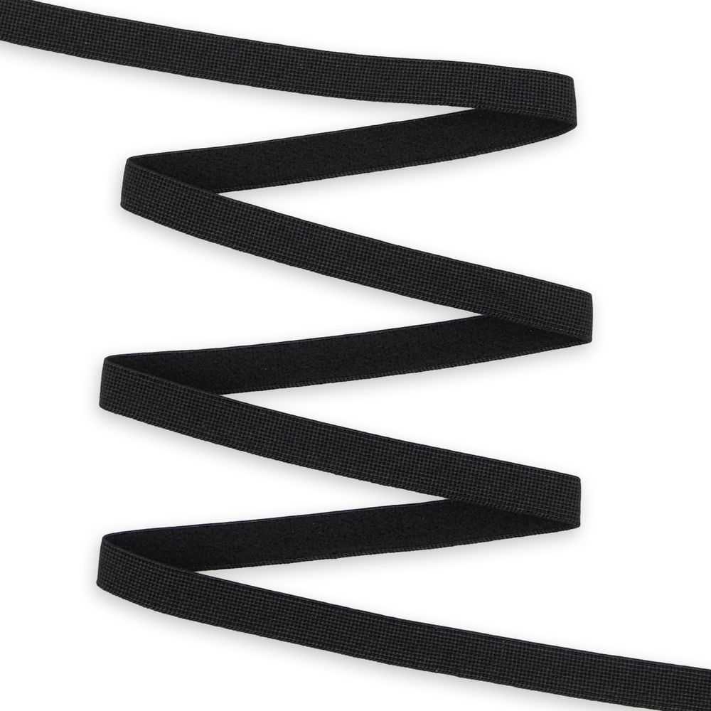 Резинка бельевая (бретелечная) матовая 8.0 мм / 50 метров, черный, (МL195.008)