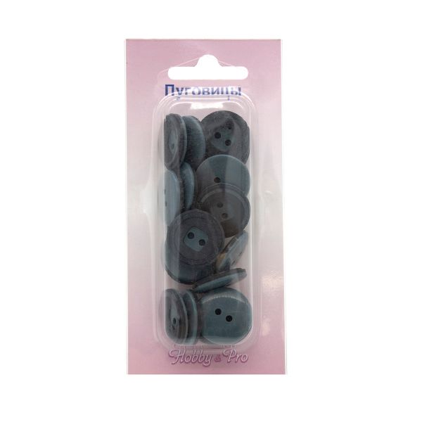 Пуговицы 2 прокола 28L 24 шт, C013 серый