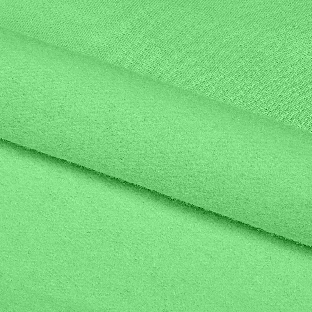 Футер 2-нитка начес 190 г/м², 100-100 см / 6 метров, ФУТ2Х.НАЧ.190.16-6444.6, зел.яблоко