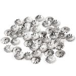 Шапочка для бусин, 5мм 50 шт в упак, Астра, Никель