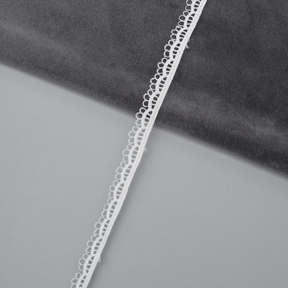 Кружево гипюр (плетёное) 12 мм, / 13.71 метра, белый