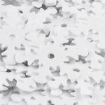 Пайетки фигурные снежинки 13 мм, Астра 10г, L010 белый, уп.10 шт