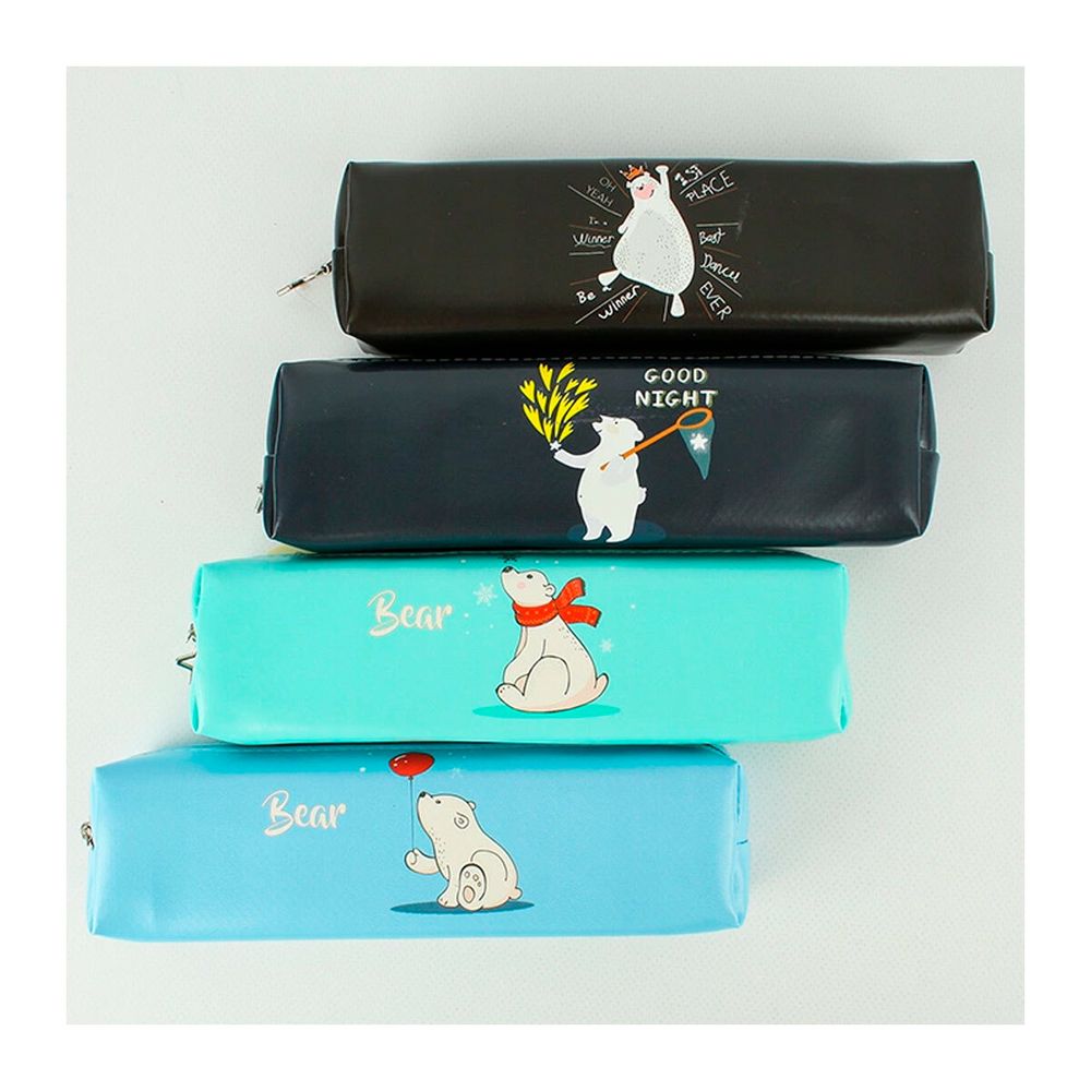 Пенал мягкий тубус Полярный мишка, 4 голубой, DV-13188