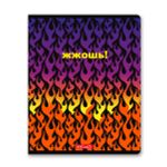 Тетрадь ученическая общая, неоновая краска, A5+ 48 л. на скобе, белизна 100%, 10 шт, клетка, 000324 Огонь!, Светоч 48ТСК5_9_3_1