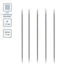 Спицы чулочные металл ⌀3.0 мм, 15 см, 5 шт, Gamma MK5-15