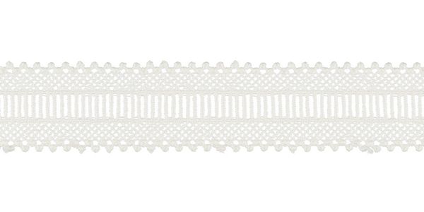 Кружево гипюр (плетёное) 33 мм / 10 м, кремовый, Gamma GGM-3301