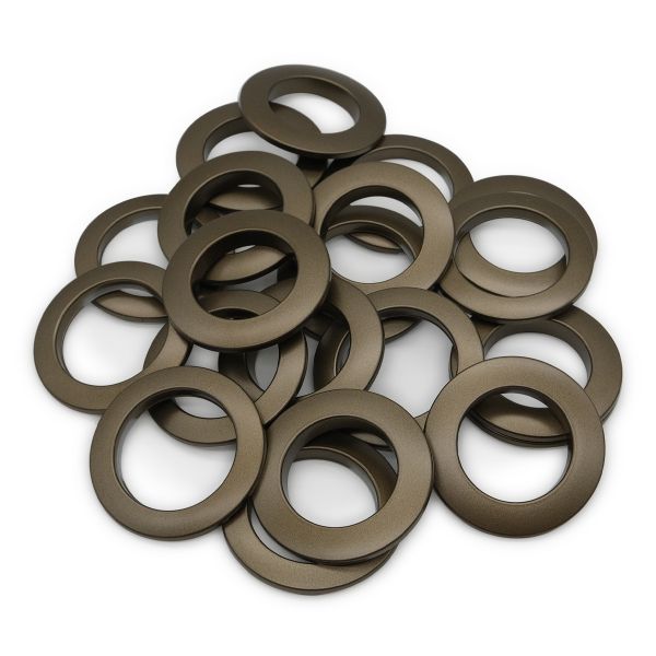 Люверсы шторные ⌀35 мм, с многоуровневым замком цвет № 25 золотистая латунь, 10 шт