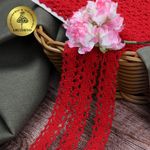 Кружево вязаное (тесьма) 20 мм / 10 метров, 6307-1 цв.31 красный, 10 м, Kruzhevo