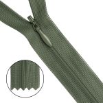 Молния потайная (скрытая) Т3 (3 мм) 1 зам., н/раз., 50 см, хаки, 31272 / 50, 10 шт