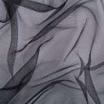 Фатин мягкий (Еврофатин) 20±1 г/м², 200х160 см, 100% нейлон, 02 черный, Gamma FTS