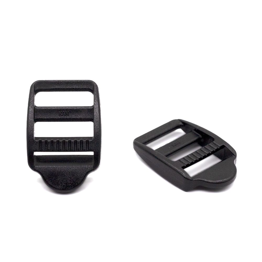 Пряжка-рамка регулировоч.20мм цв. черный, 100 шт