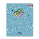 Тетрадь ученическая общая, матовая ламинация + выборочный УФ лак, A5+ 48 л. на скобе, белизна 100%, 10 шт, клетка, 000326 Суперкот, Светоч 48ТСК5_24_3_1