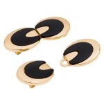 Крючки пришивные декоративные 44х18 мм, black/G, MT-1822, 4 шт