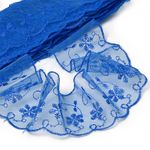 Кружево капроновое 65 мм / 13.7 м, TBY 30011, цв.040 синий, Kruzhevo