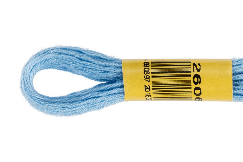 Мулине ПНК им.Кирова цв.2606 св.синий, Россия, 24 мотка по 8 метров