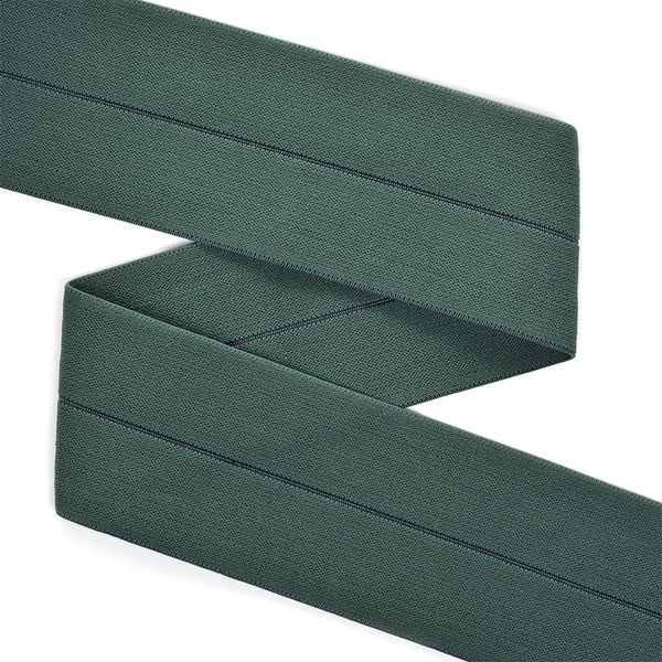Резинка бельевая (окантовочная) матовая 60.0 мм / 3±0.5 метра, мягкая, цв.01 зеленый