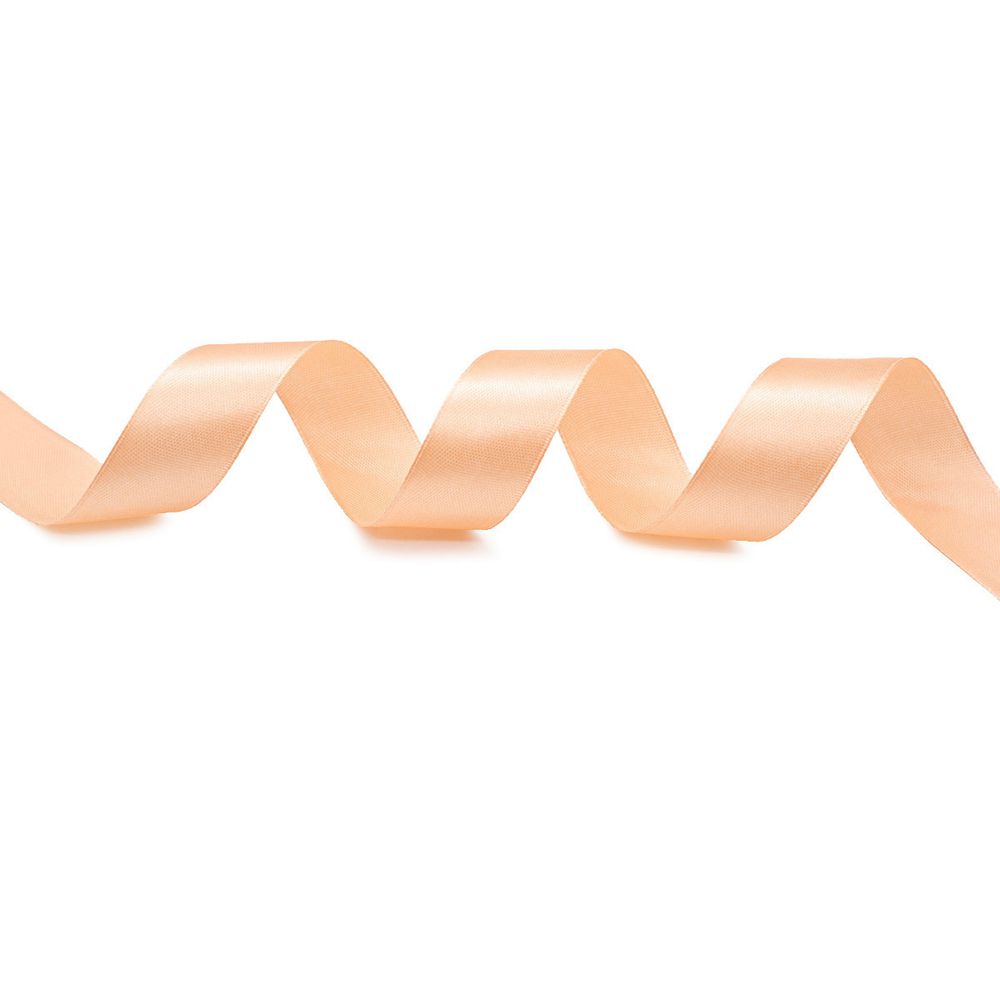 Лента атласная 1-сторонняя 25.0 мм / 22.86±1 метров, 035 персиковый, Globus