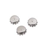 Стразы пришивные в цапах стекло арт.MS.09.S цв.шампанское 11,8 мм, уп. 100 шт