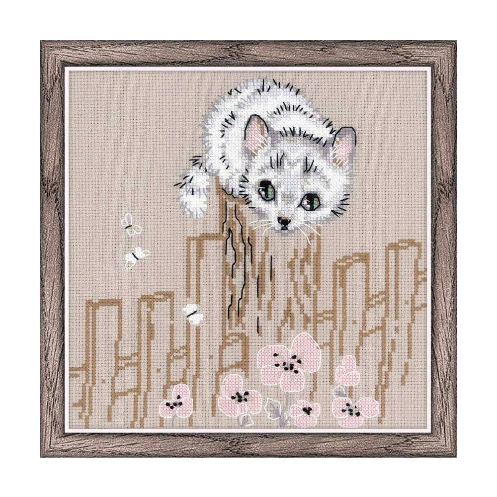 Набор для вышивания нитками Риолис, Охотник, 20х20 см