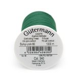 Нитка текстурированная Gutermann Bulky-Lock 80, 1000 м, 340 зеленый трилистник, 5 катушек