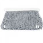 Бахрома отделочная широкая 150.0 мм / 4.5 метра, цв.серебро