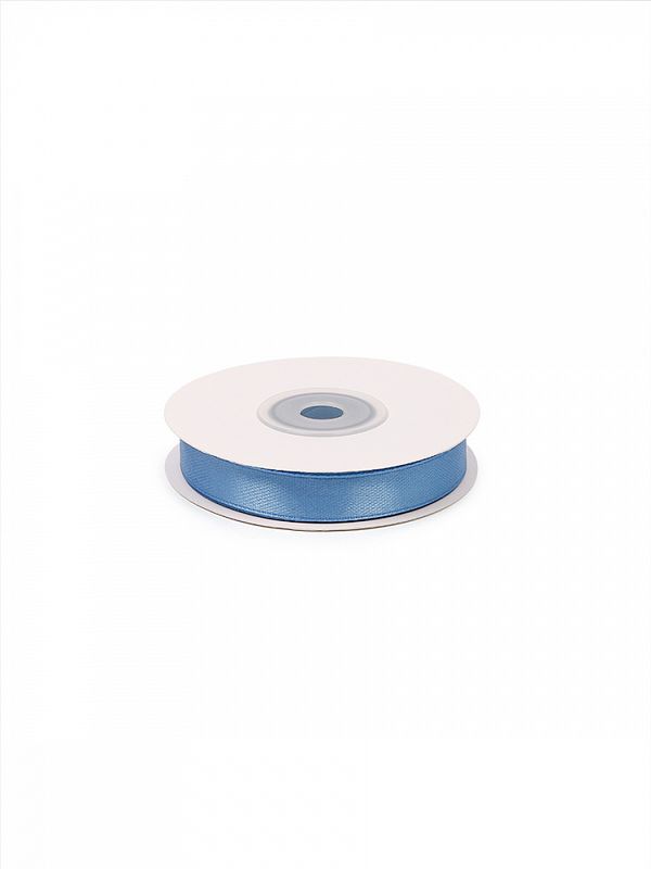 Лента атласная 1-сторонняя 12.0 мм / 22.5±1 метра, 3103 ярк.голубой, Magic4Hobby