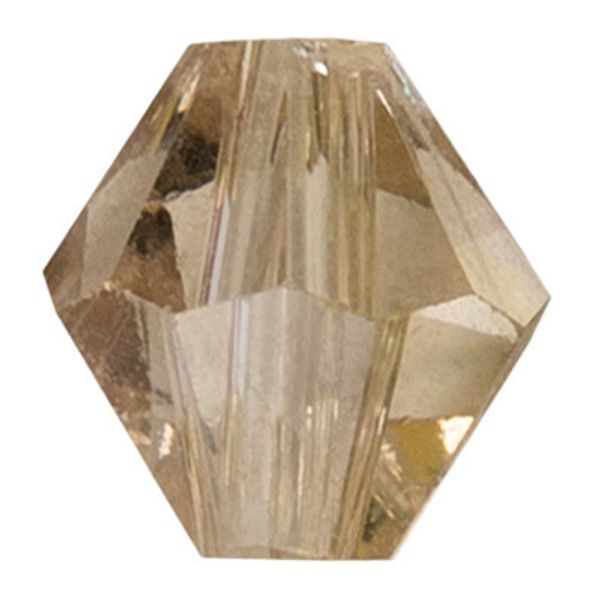 Бусины стекло 4х4 мм, нить 34 шт, №35 бежевый, Zlatka GBA-01