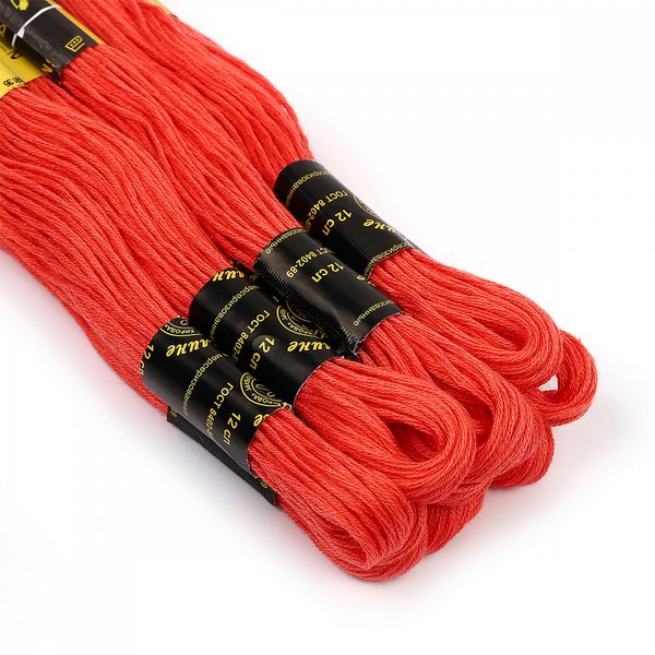 Мулине ПНК им.Кирова цв.9222 персиково-розовый, 24 мотка по 8 метров