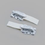 Крючок шубный PQ 45 мм, белый, PQ5209, 100 шт